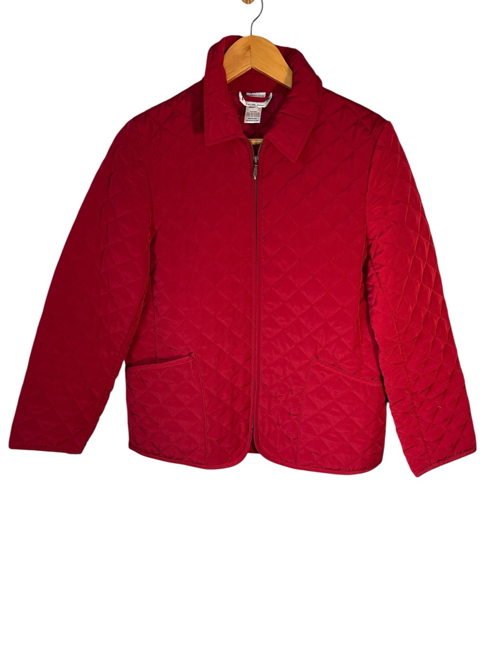 Pendleton Red Quilted Women's Chore Jacket Coat Size Small Cottage Core Utility